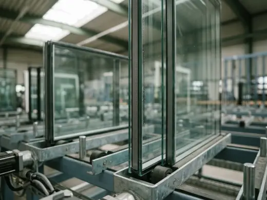 Dreifach-Isolierglasscheiben mit warmer Kante in der Glassortierung