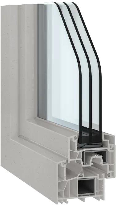 Fensterprofil Greta von Herr Fensterbau — aus 100 Prozent Recycling-PVC